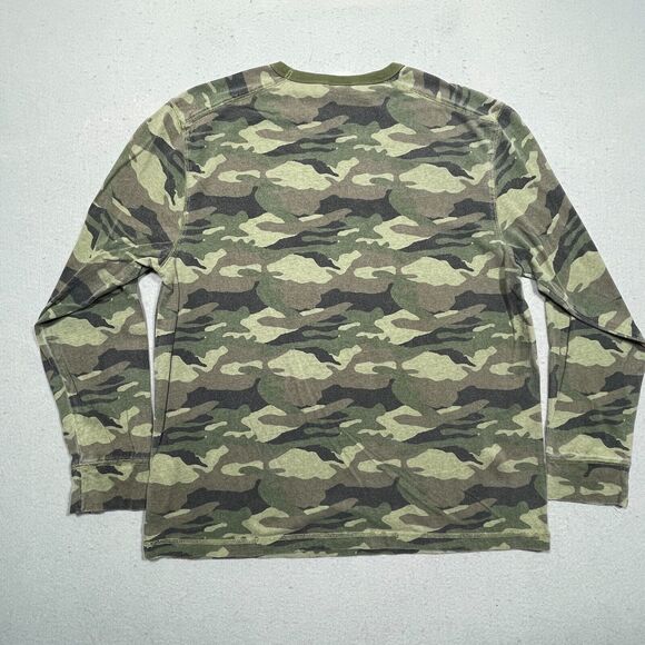 Vintage‎ Old Navy Shirt Men Large Long Sleeve CAMO Camouflaged Green 90s US45 - Picture 7 of 8